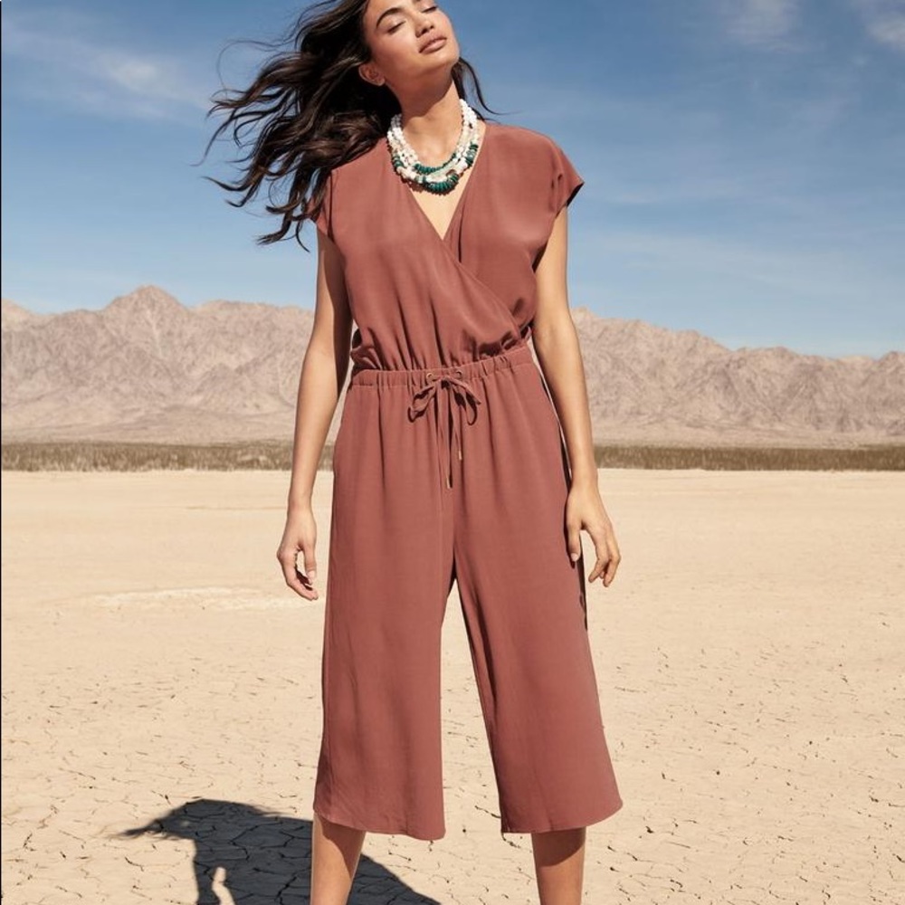 Eileen Fisher ruset wide leg jumpsuit